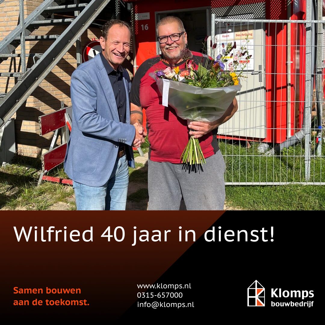 Wilfried 40 jaar in dienst Wilfried 40 jaar in dienst